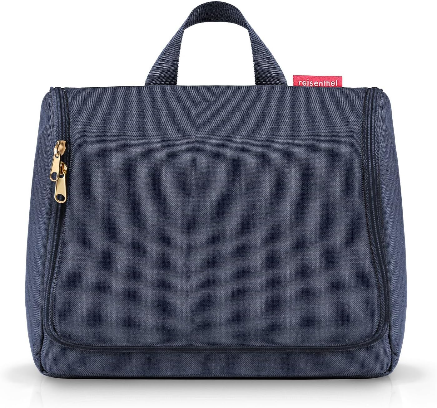 Detalle de reisenthel toiletbag XL dots White – Großer Kulturbeutel mit Haken, wasserabweisend