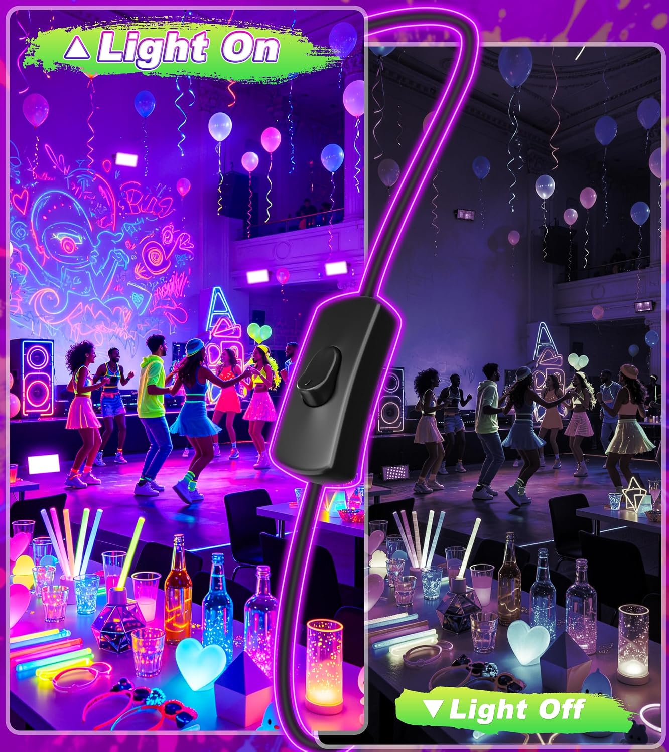 Thumbnail 2 de TigQiang Black Light Floodlights 100W