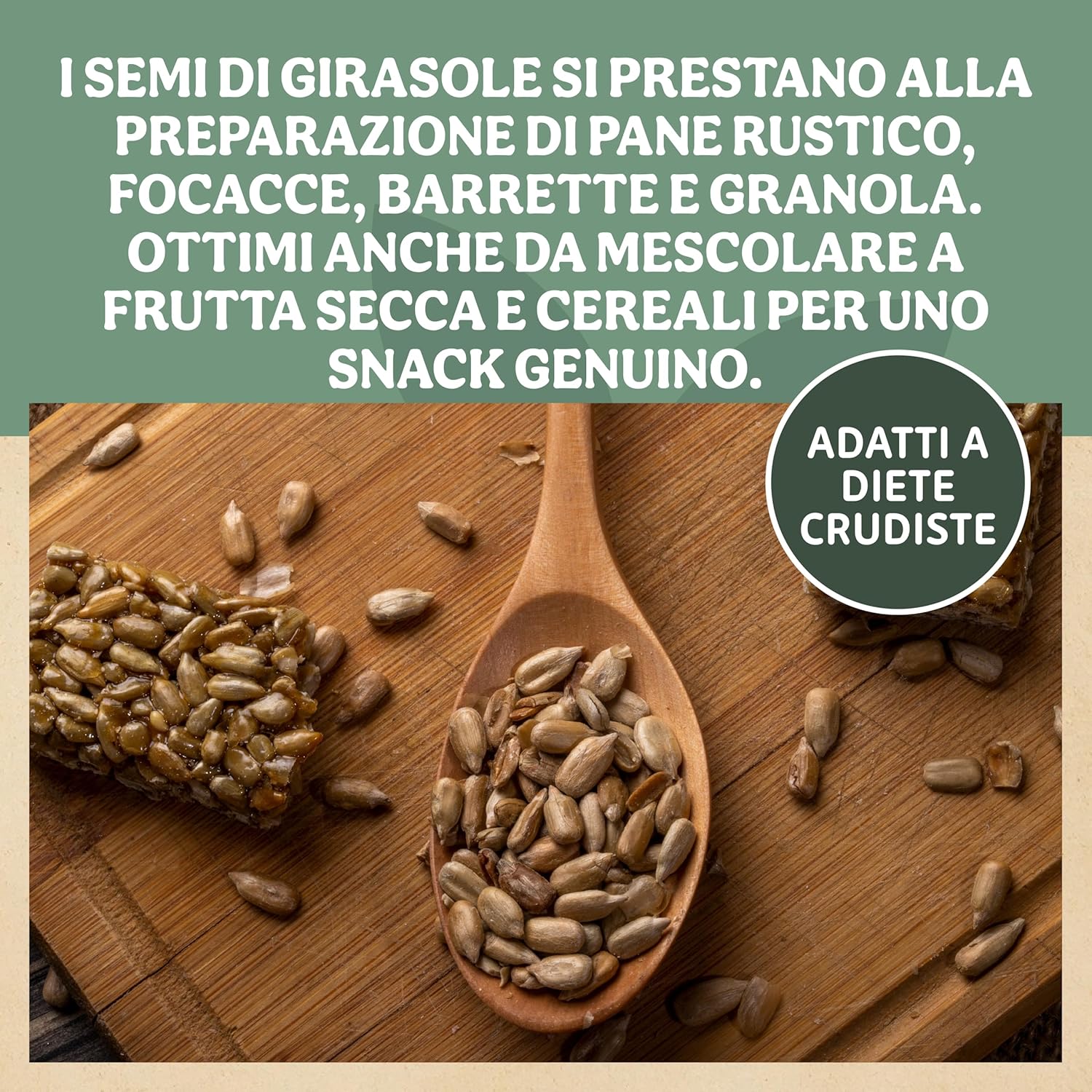 Thumbnail 4 de Probios Semi di girasole biologici da 5 kg: crudi, commestibili e ricchi di fibre