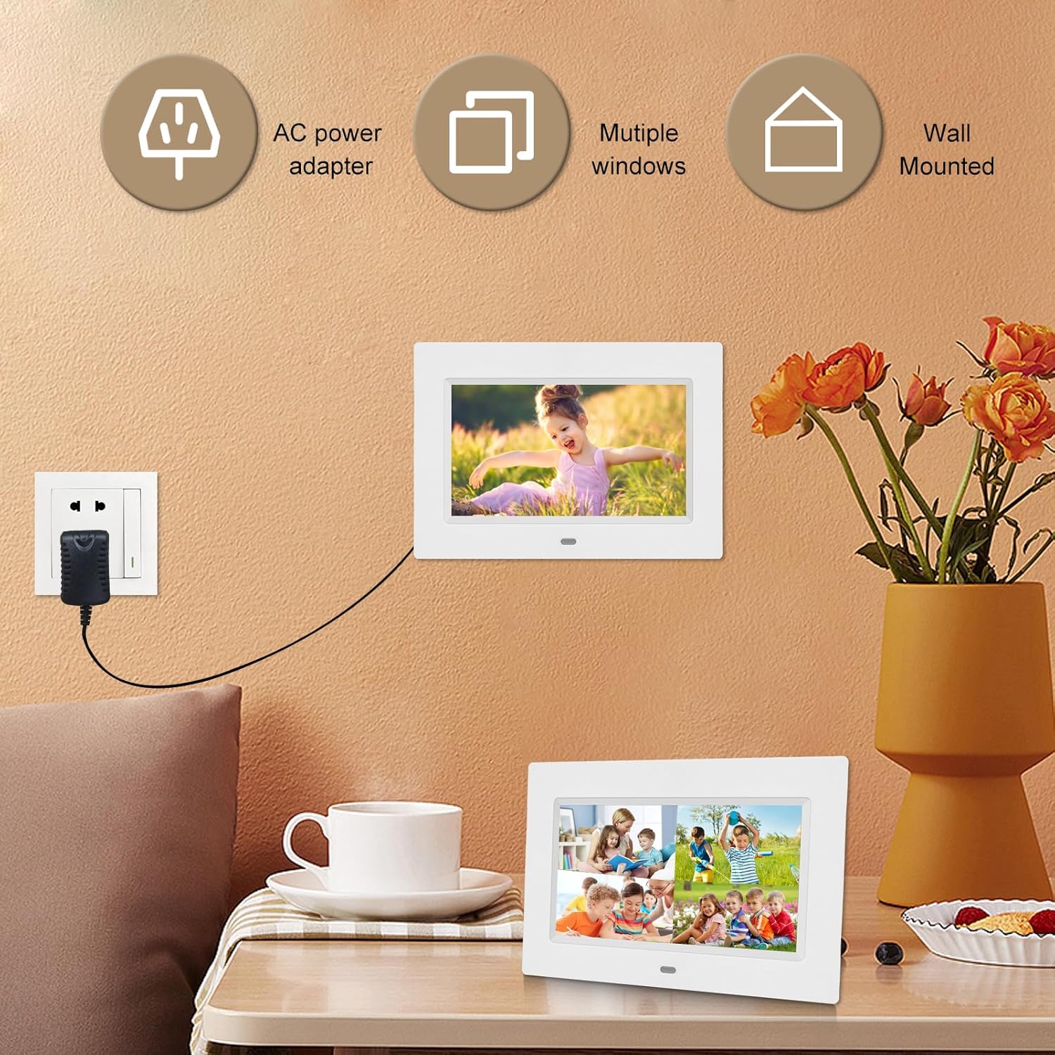 Thumbnail 3 de Digital photo frame with 7 inch IPS display