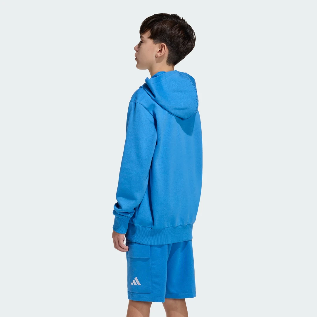 Detalle de Sudadera con capucha Essentials (Adolescentes) de Adidas: comodidad y estilo para jóvenes