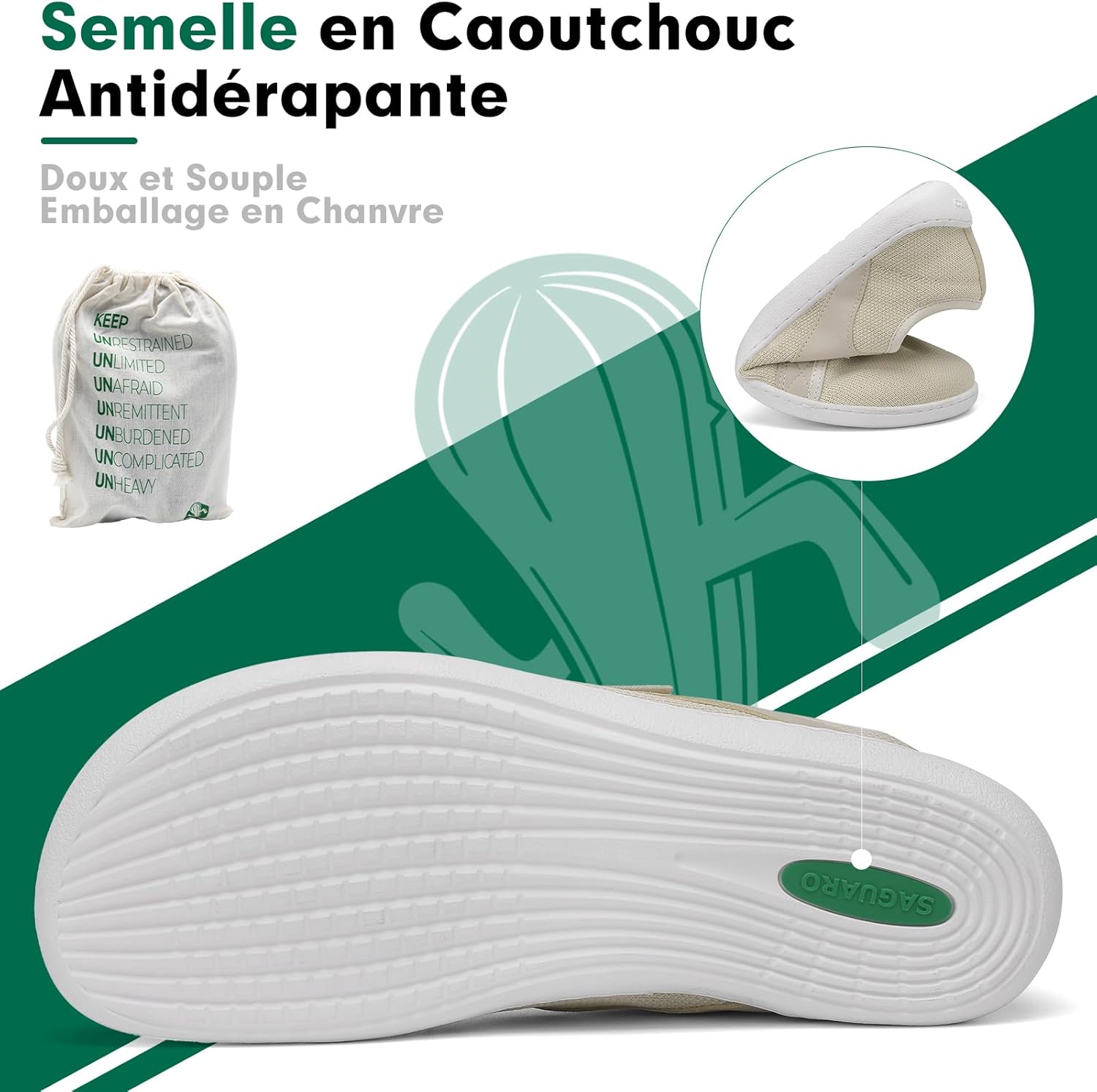 Thumbnail 5 de SAGUARO Unisexe Knit Chaussures Pieds Nus, Luck I – Tailles 36-48