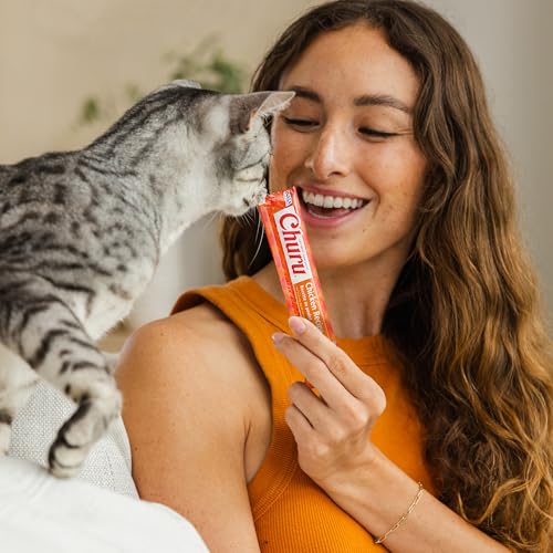 Thumbnail 3 de INABA Churu Cat Treats, Lickable Creamy Purée – Chicken Variety, 0.5 oz Tubes (120 total)