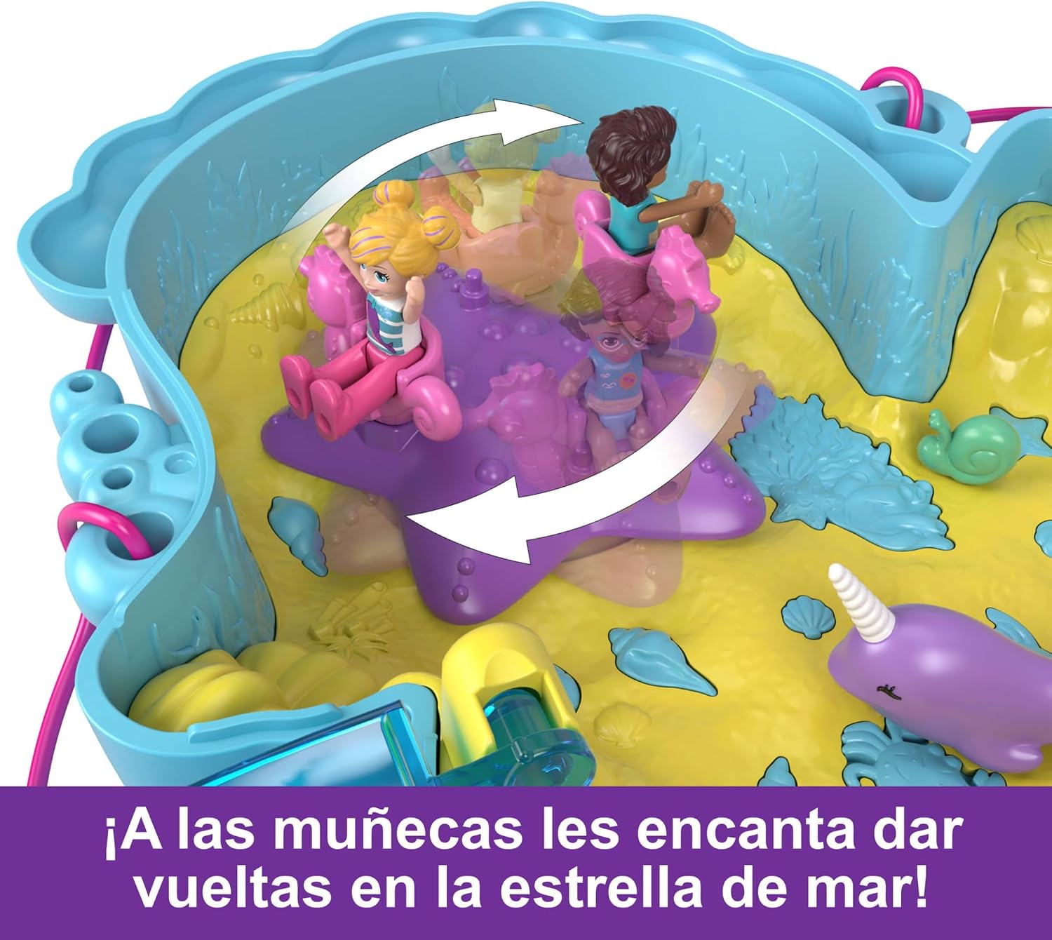 Thumbnail 4 de Polly Pocket HWP03 Caballito de mar y bebé 🧜♀