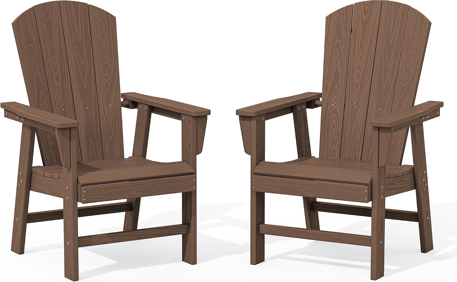 Detalle de SERWALL Adirondack Dining Chairs in HDPE