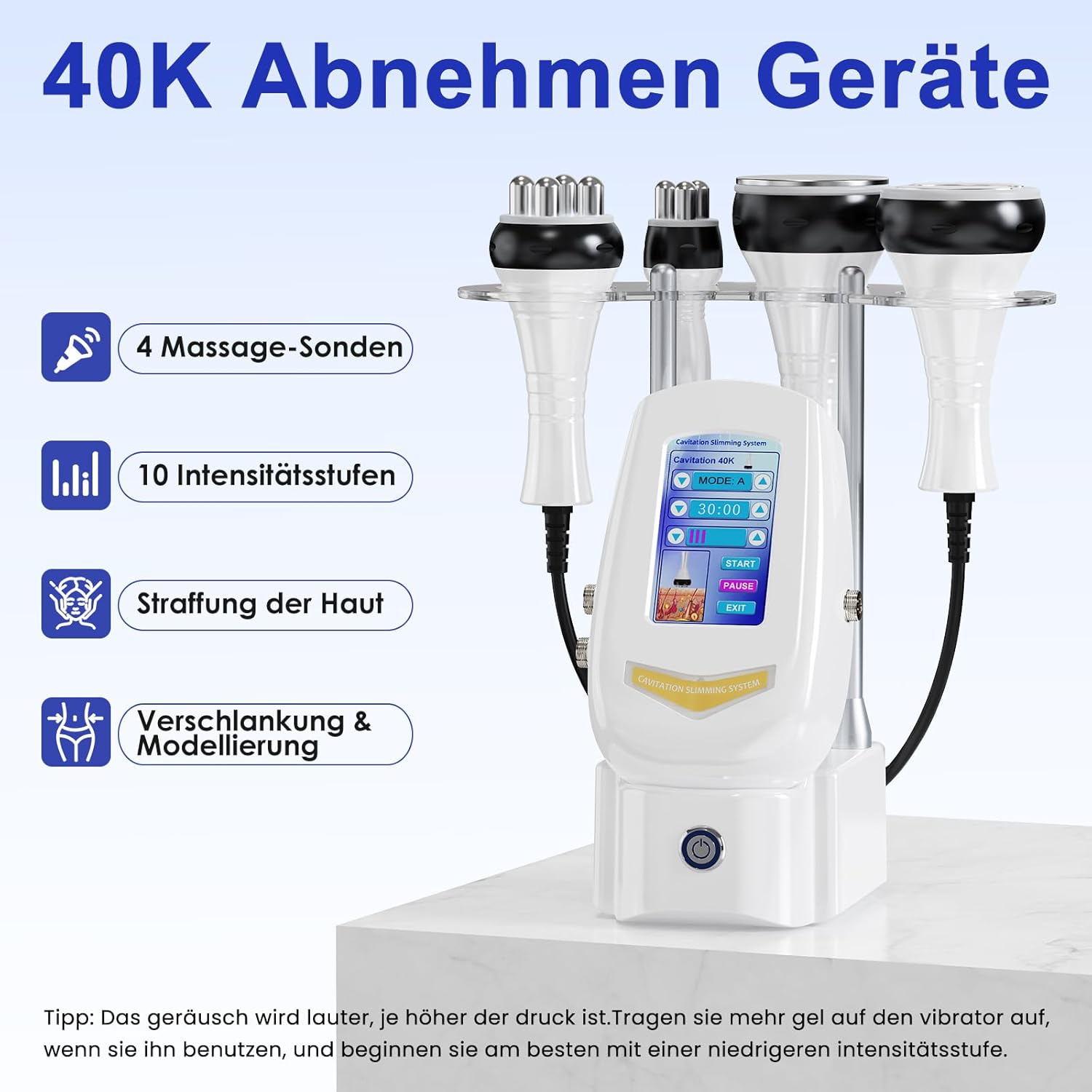 Thumbnail 5 de Ibtyzo 40k Cellulite Massagegerät 4-in-1 mit Ultraschall, RF & Vakuum – für Gesicht und Körper