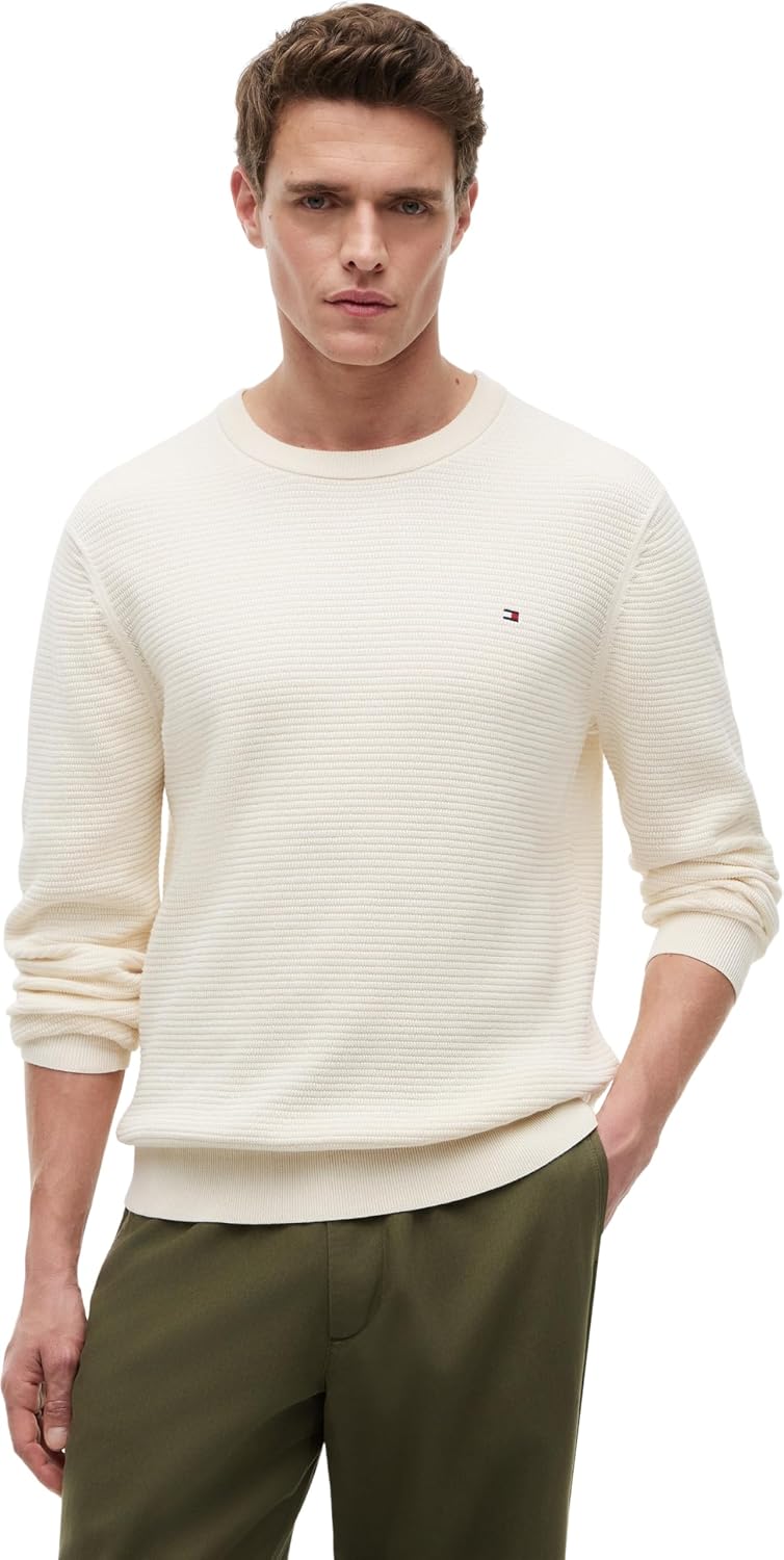 Thumbnail 6 de Tommy Hilfiger Seasonal Structure Crew Neck MW0MW42799 maglione da uomo (confezione singola)