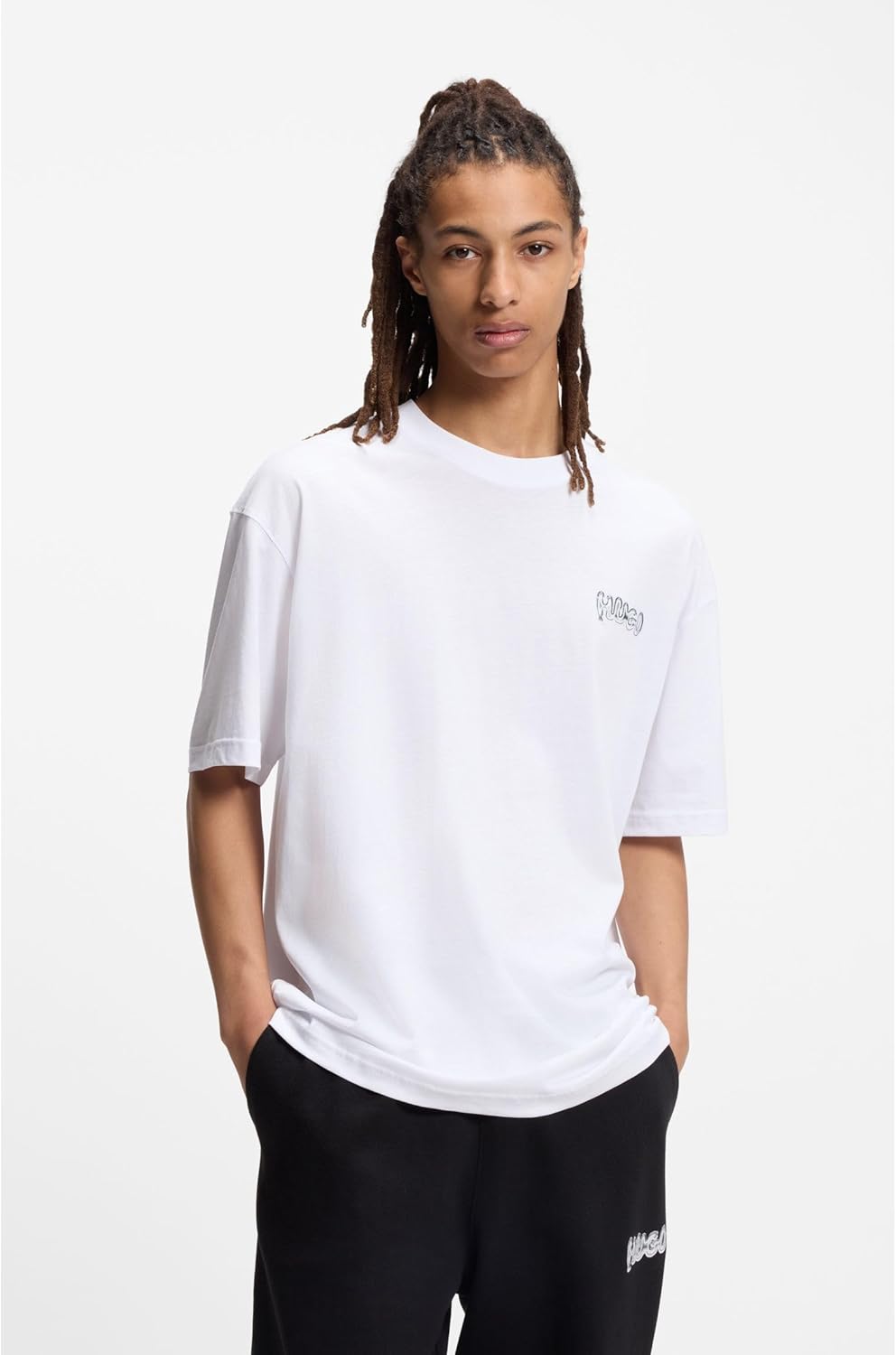 Thumbnail 2 de T-shirt homme HUGO Nyrotee – blanc