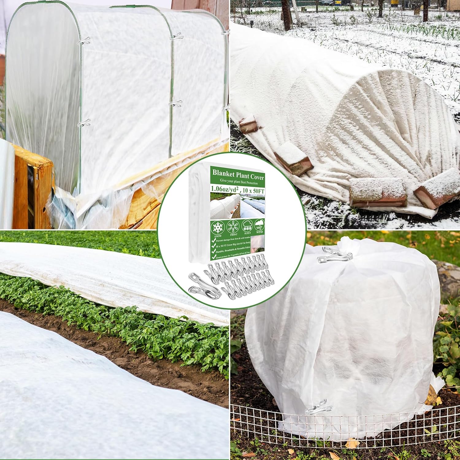 Detalle 2 de 3x garden fleece frost protection 15m