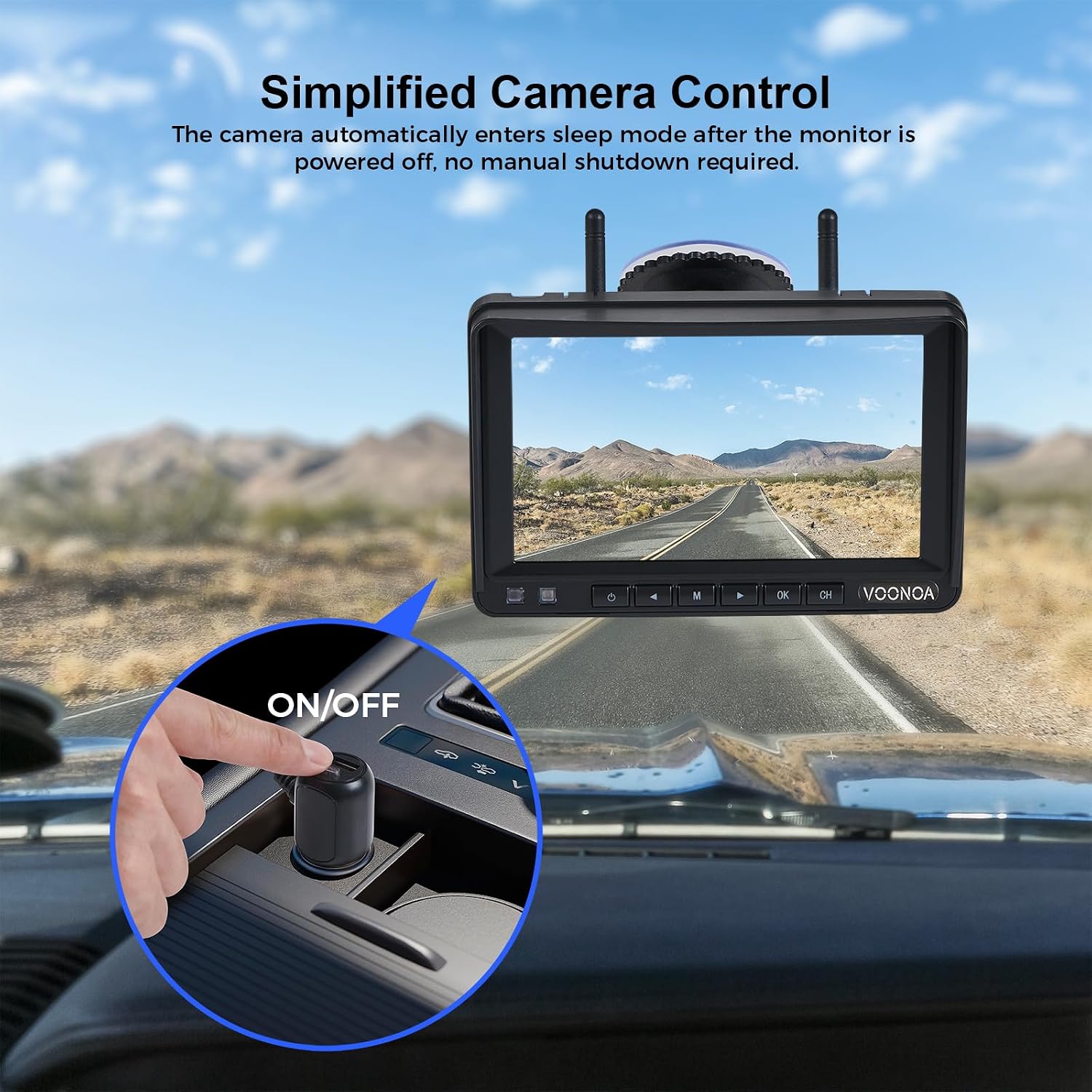 Detalle de VOONOA VN007 15000mAh Wireless Backup Camera