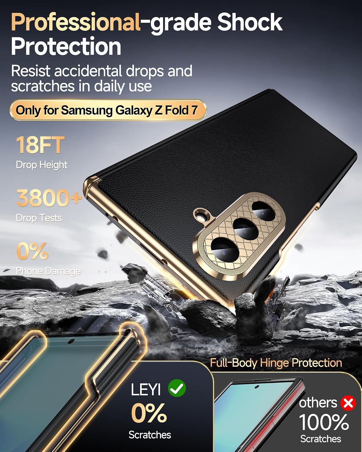 Detalle 2 de LeYi Samsung Galaxy Z Fold 7 case