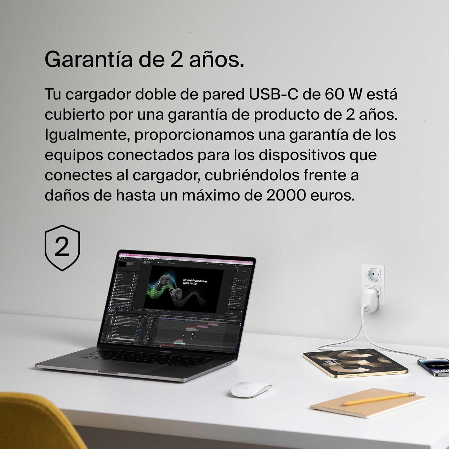Thumbnail 4 de Belkin BoostCharge 60 W cargador USB-C PPS