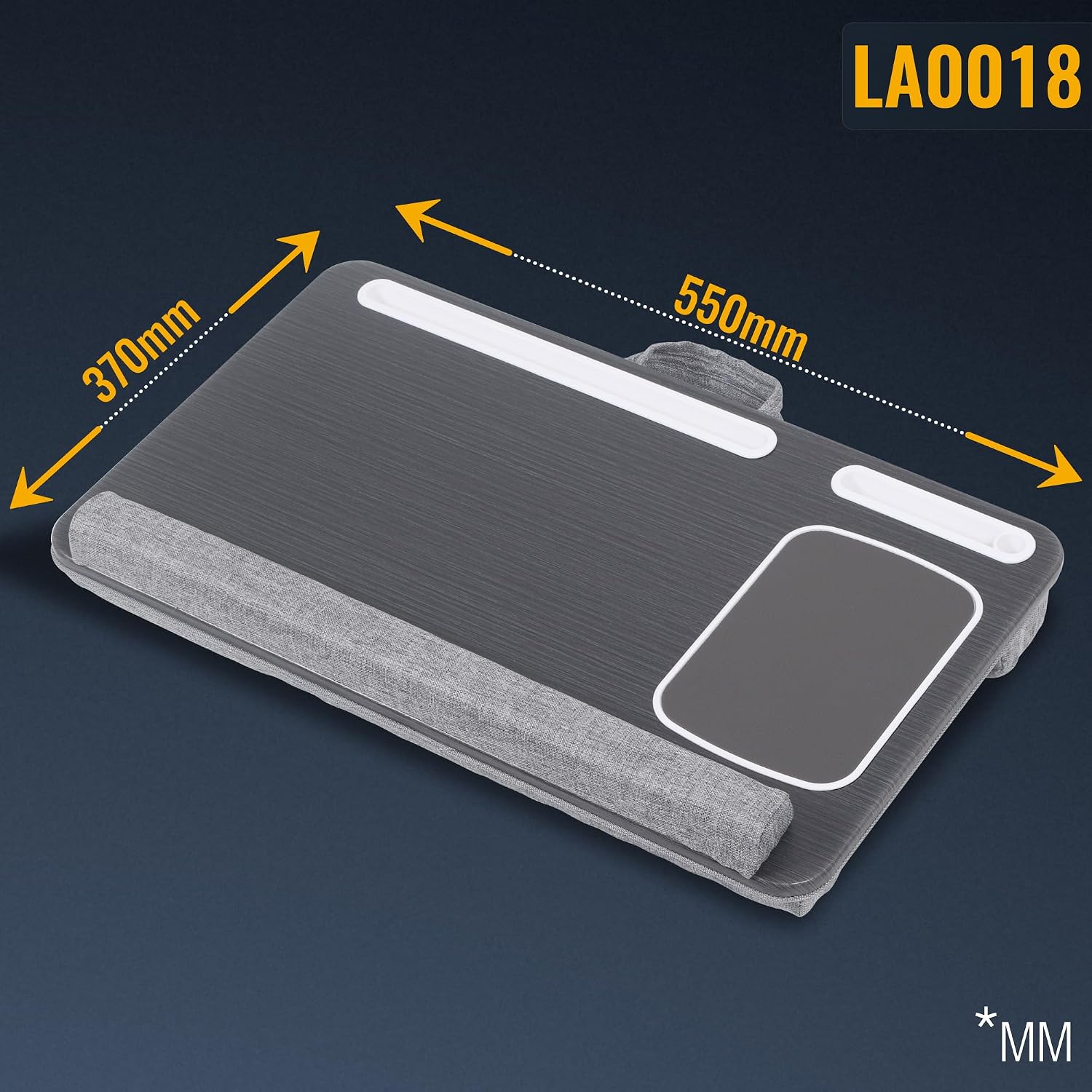 Thumbnail 6 de RICOO Cuscino Ergonomico per Laptop LA0018: supporto sottile fino a 15,6'' con tasca integrata, color Antracite