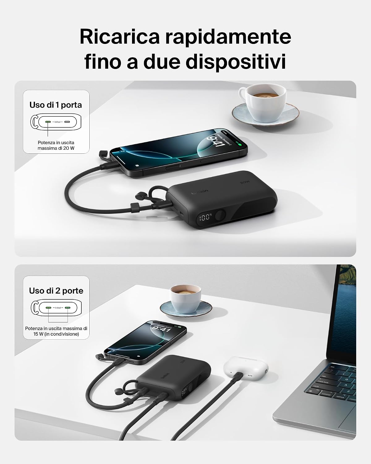 Thumbnail 1 de Belkin Power Bank 10000 mAh 20W USB-C