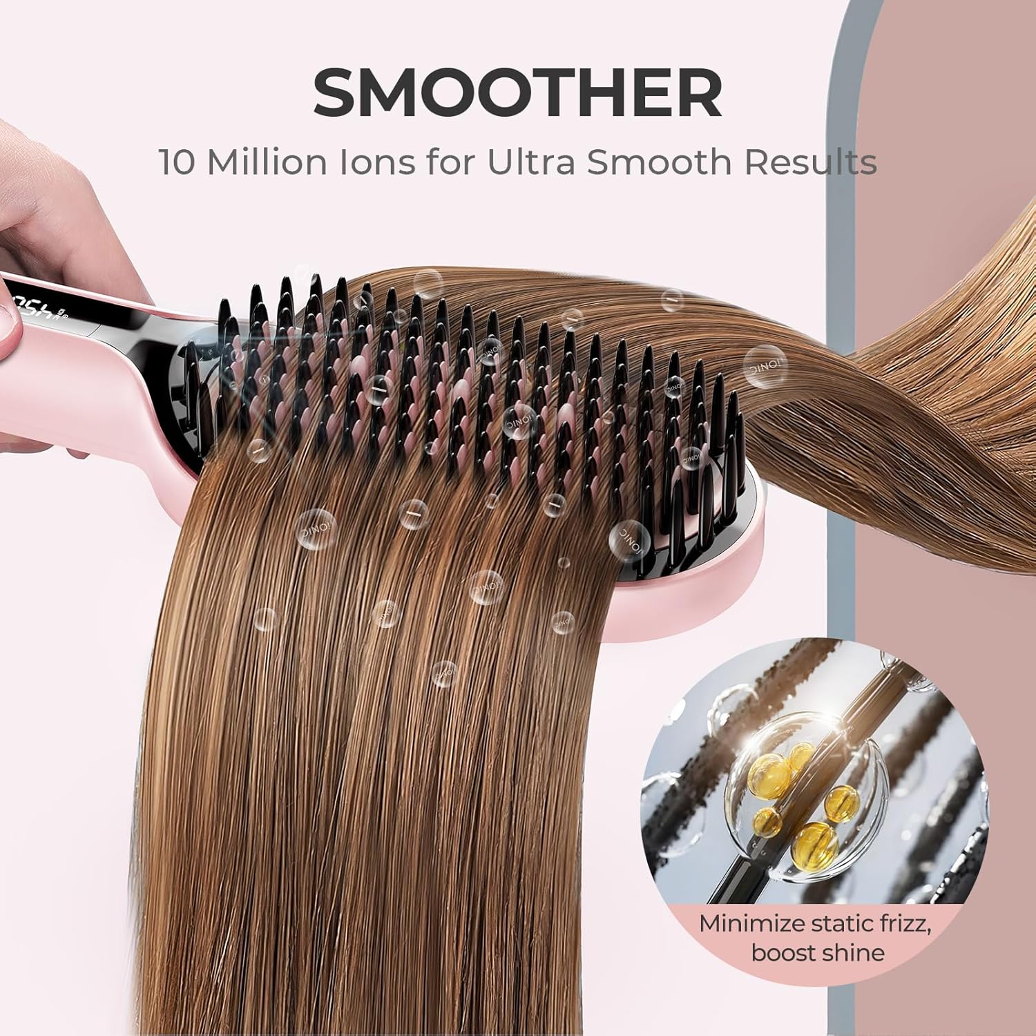 Thumbnail 4 de TYMO Ionic Plus Hair Straightener Brush 16 Temps