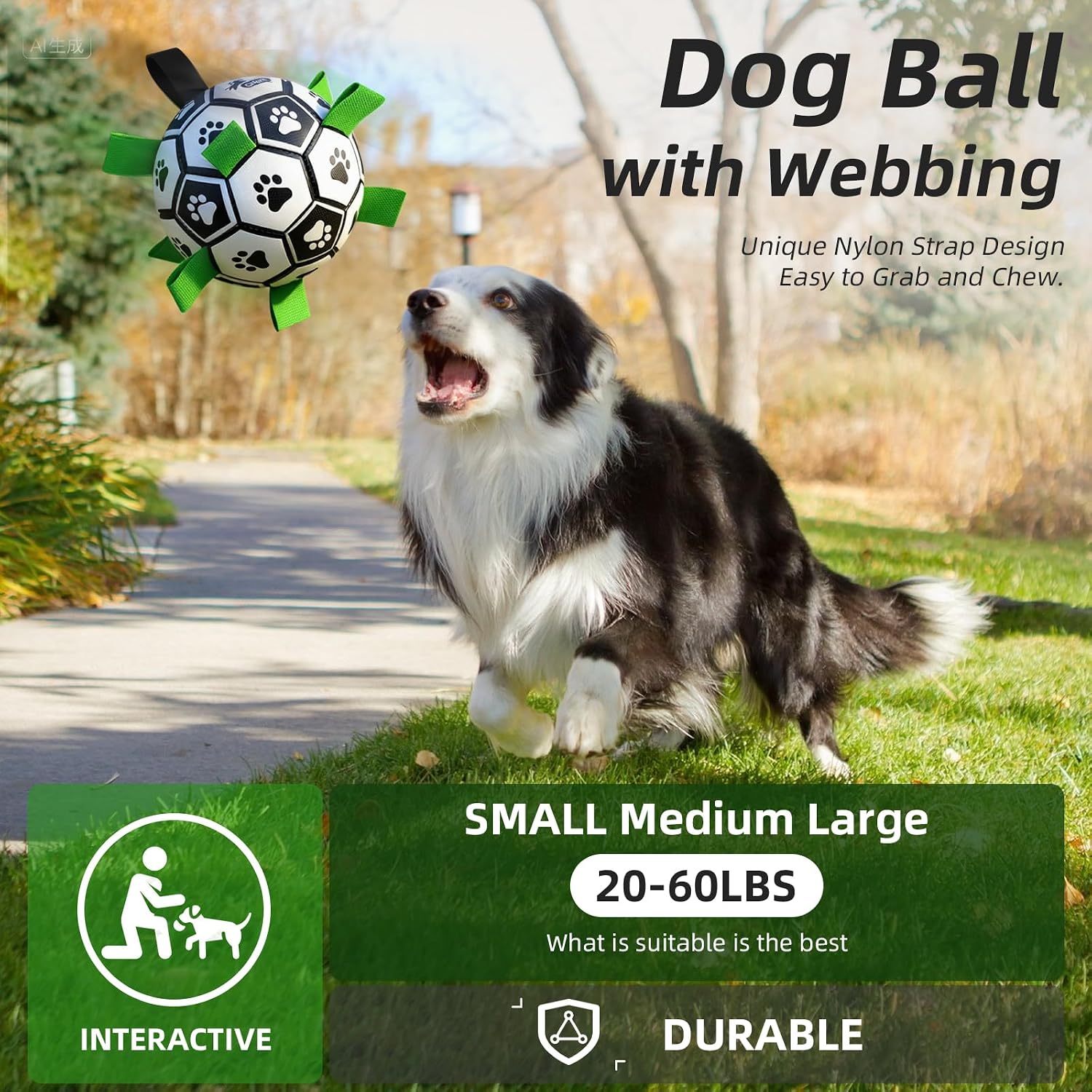 Detalle 2 de HETOO Dog Balls 6 Inch Durable Floating Toy