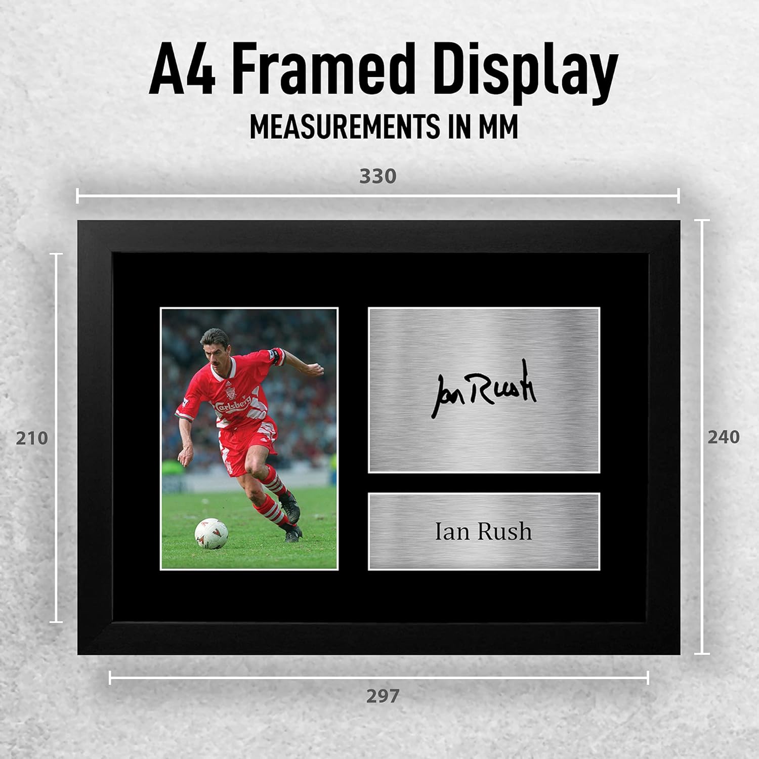 Thumbnail 1 de HWC Trading A4 FR Ian Rush Liverpool “The Reds” framed autograph picture (A4)