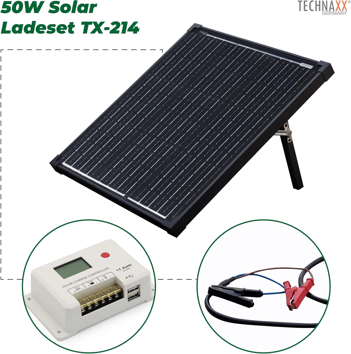 Thumbnail 5 de Technaxx TX-214 50W Solar Ladeset