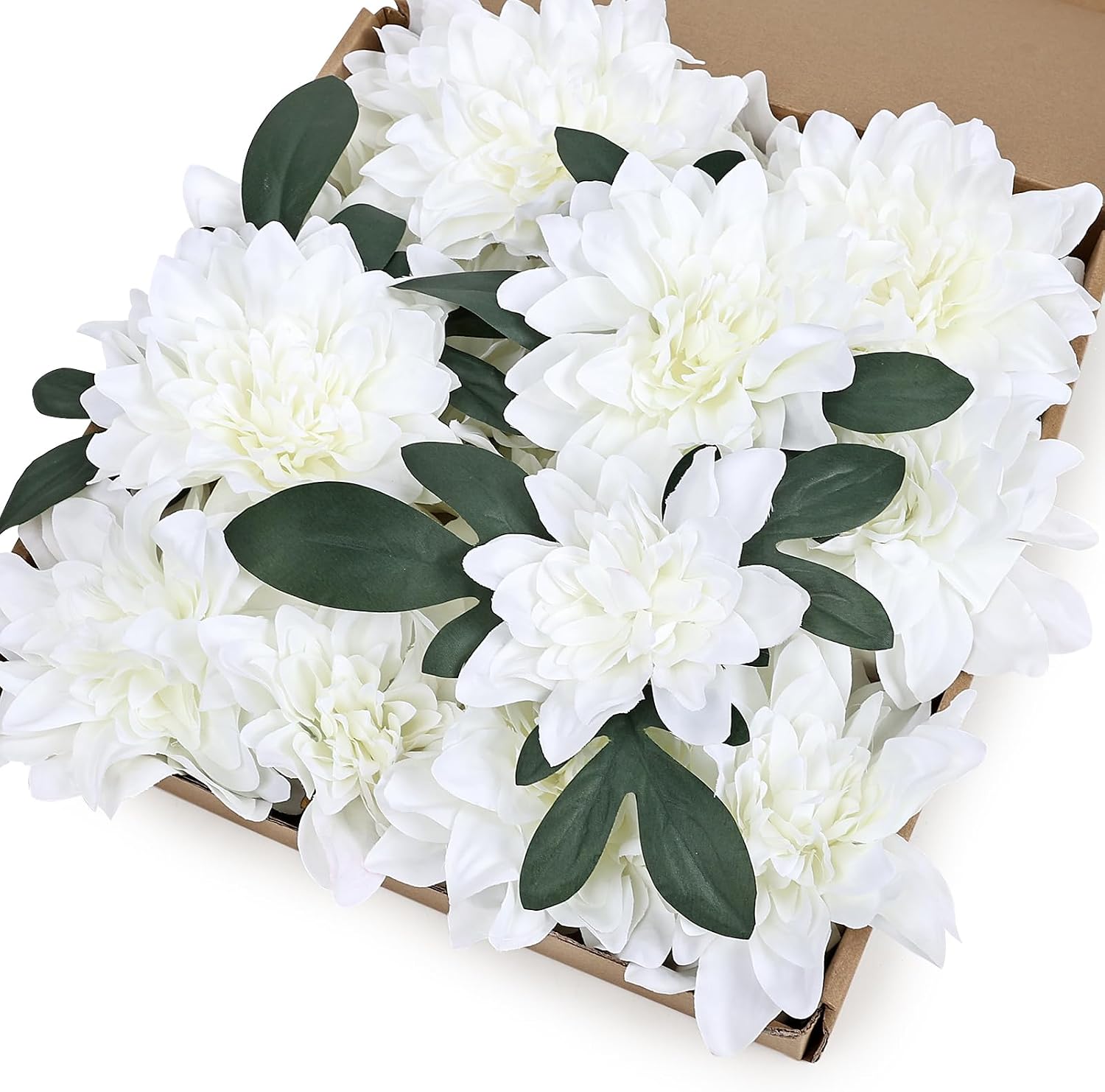 Detalle de XOETCP Artificial Dahlia Flowers, Silk