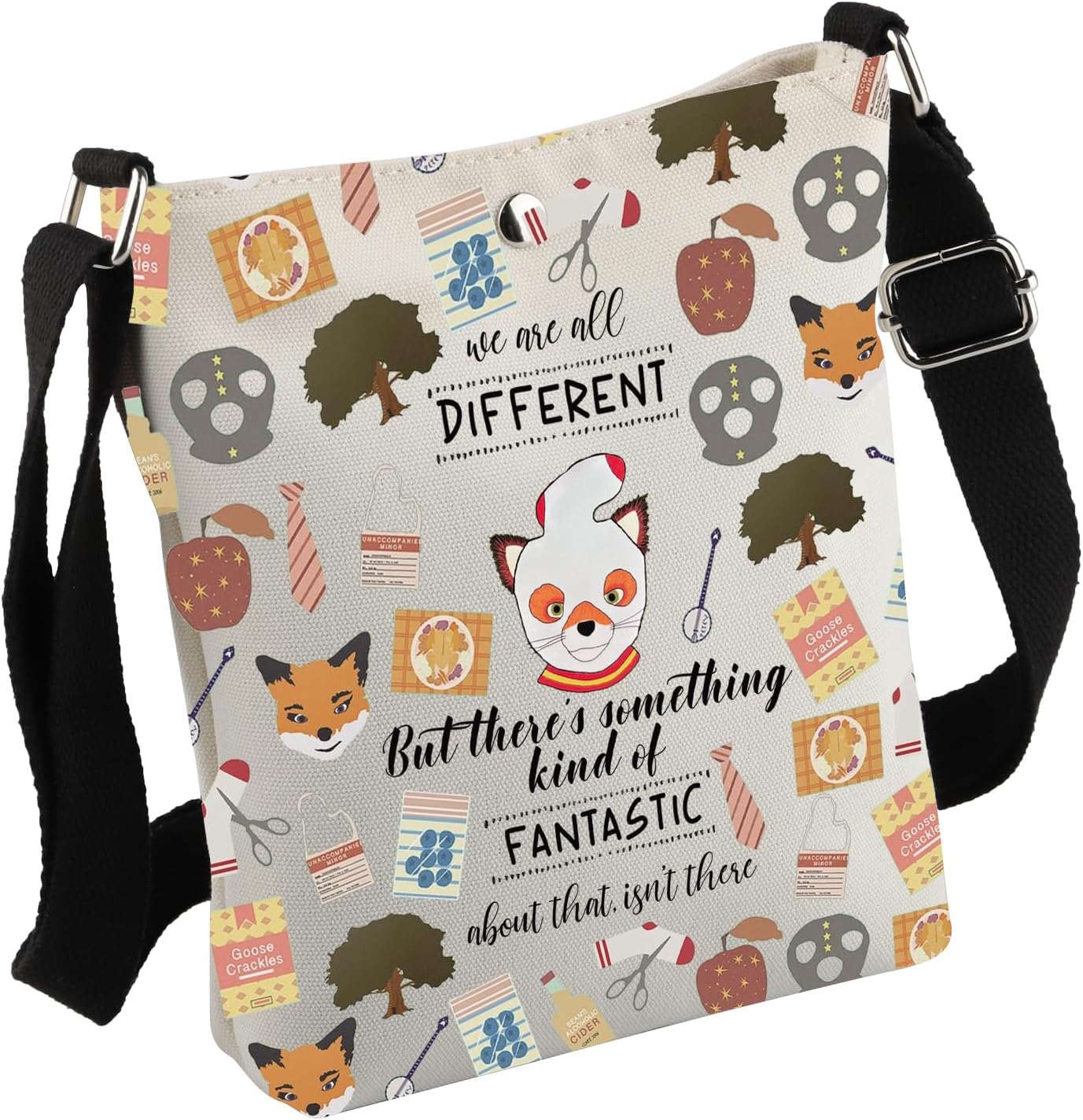 Detalle de Fantastic Fox Inspired Fox Tote Bag – A Practical Gift for Fox Lovers