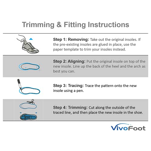 Thumbnail 6 de VivoFoot 2 Pair Anti-Fatigue Foam Comfort Insole (UK 4–6.5, Black) – Practical Support for Daily Comfort