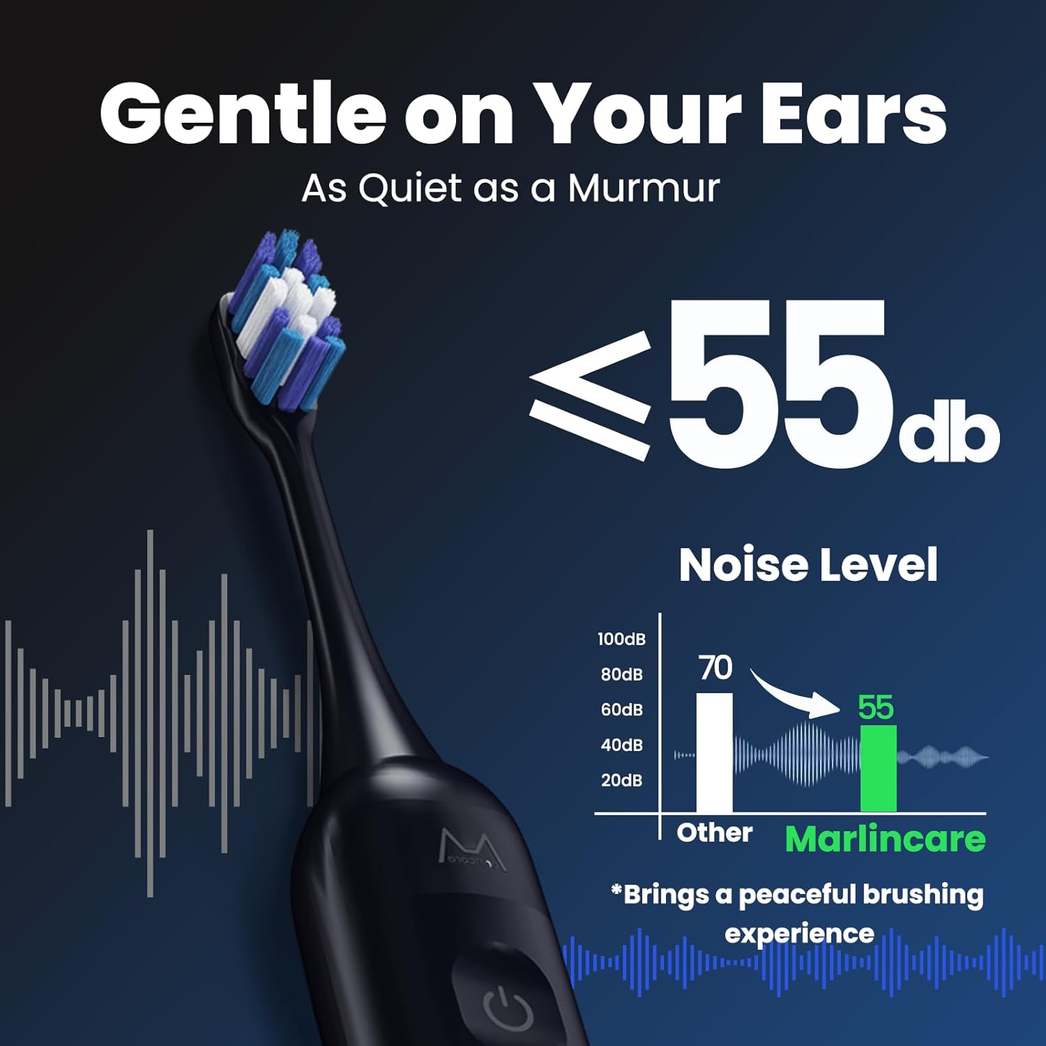 Thumbnail 3 de Marlincare Electric Toothbrush 180-Day Battery Life 🪥