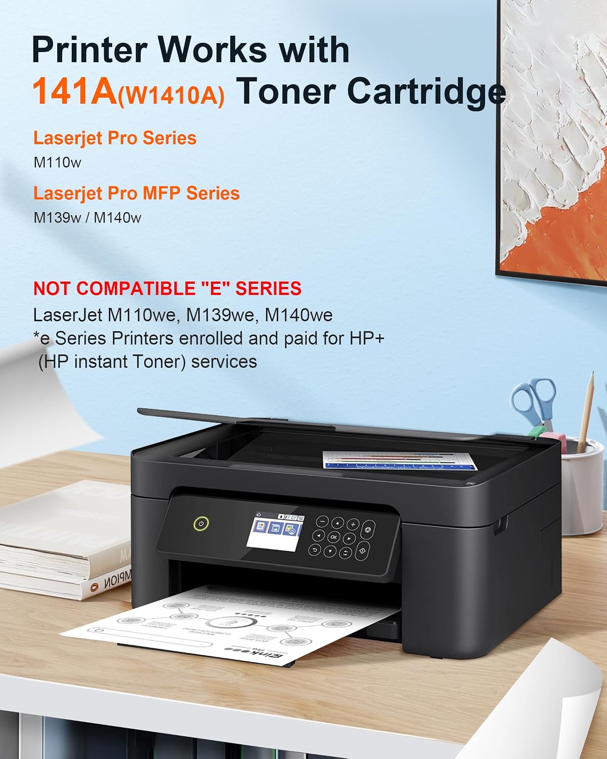 Detalle de E-Z Ink Pro Black Toner Cartridge W1410A