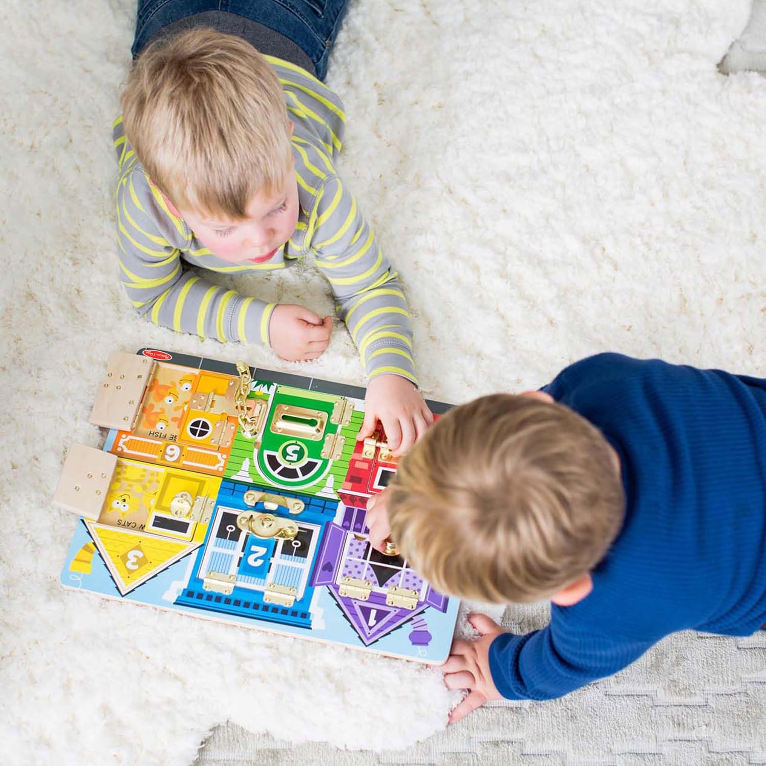 Thumbnail 5 de Melissa & Doug Spielbrett mit Schlössern FSC 3 Jahre