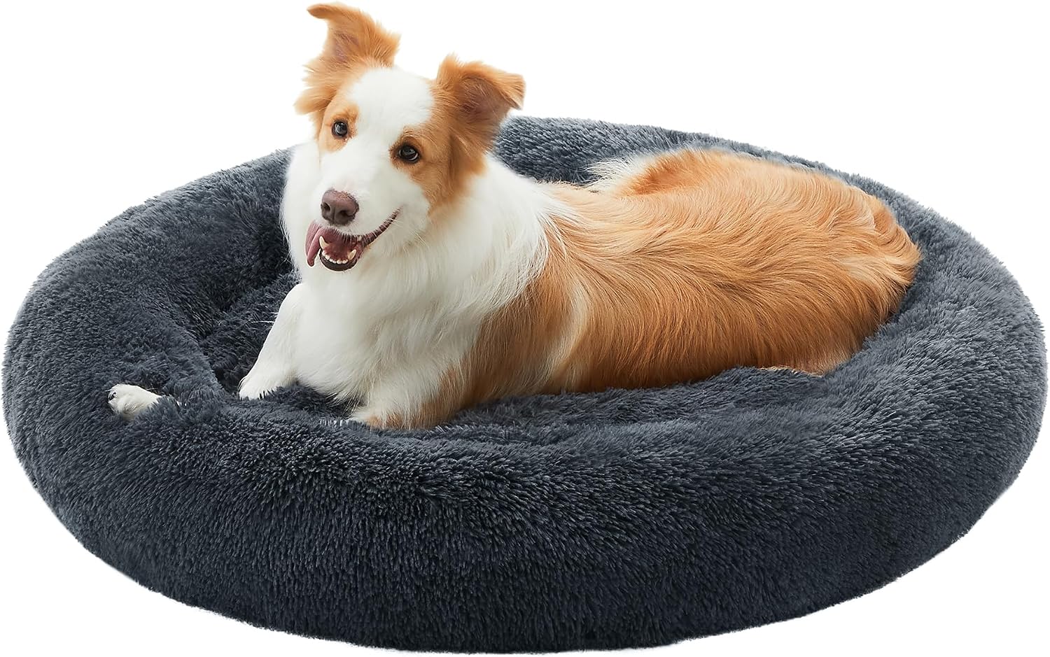 Detalle de Feandrea Hundebett Donut 100 cm dunkelgrau