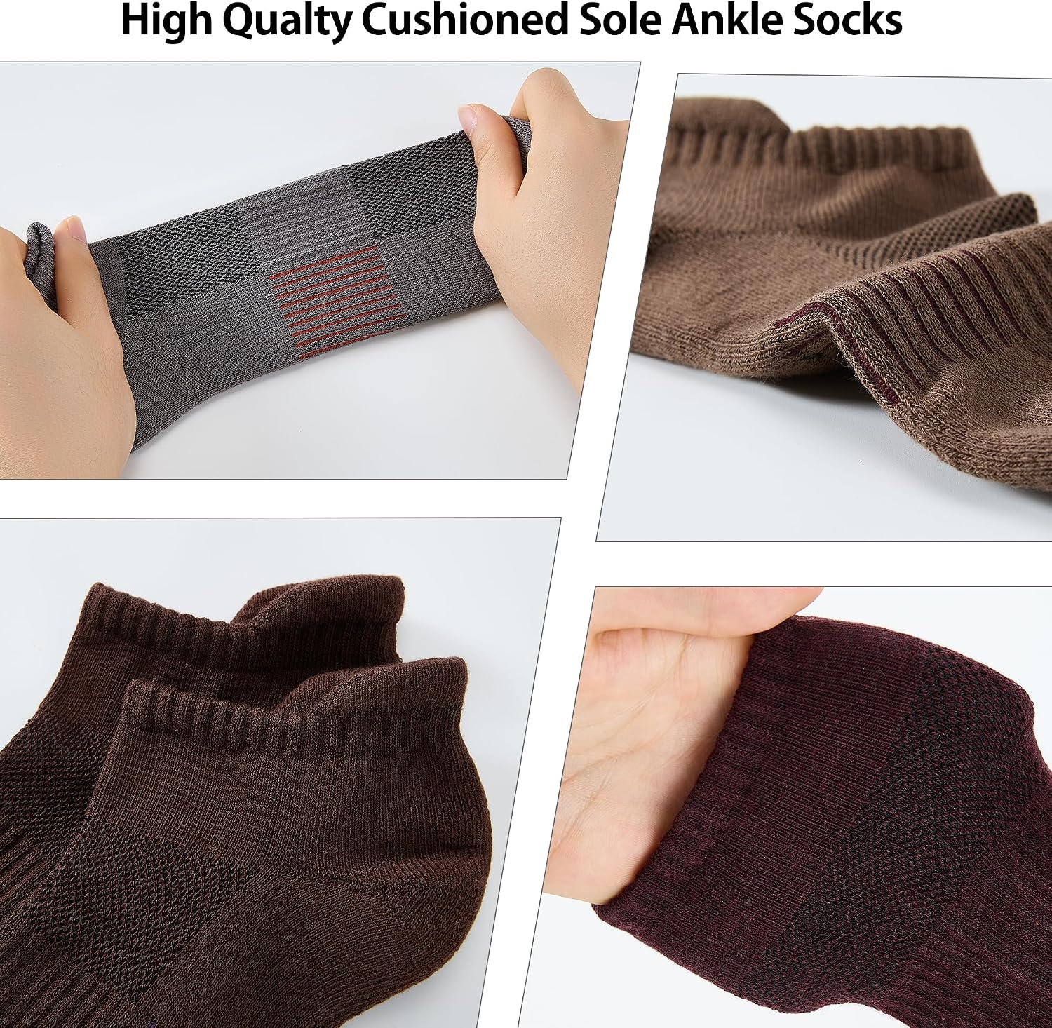 Detalle 2 de ATBITER Women's Ankle Socks, 6 Pairs