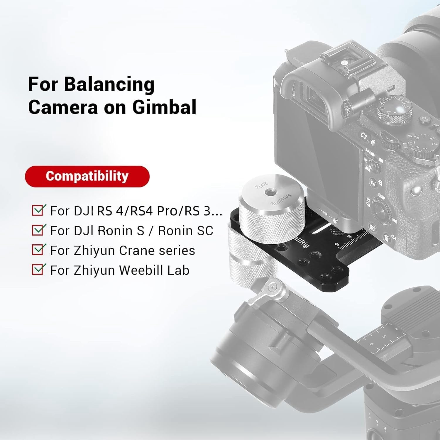 Detalle de SMALLRIG Removable Counterweight 200g for DJI Ronin Series and Zhiyun Gimbals (AAW2285)