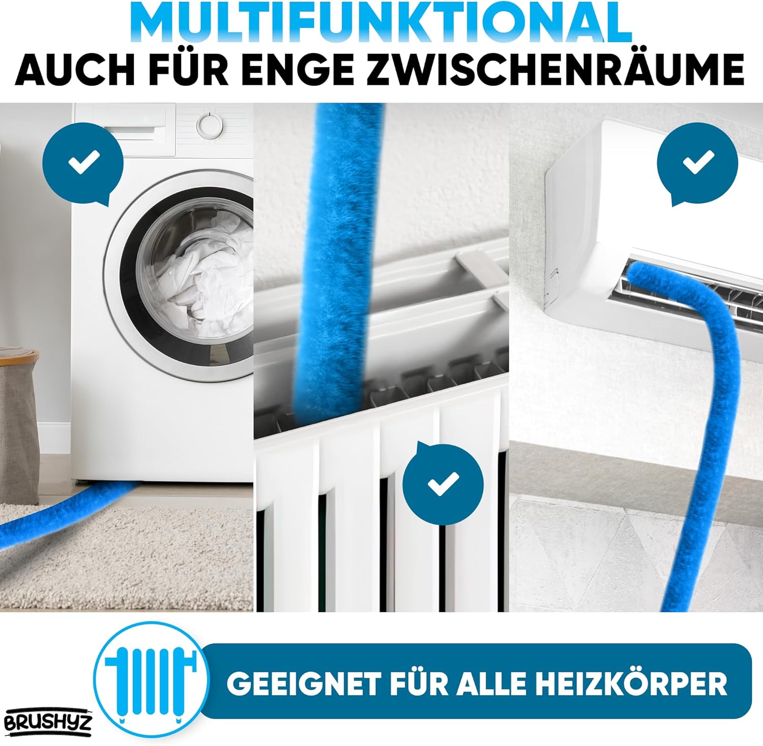 Thumbnail 4 de BRUSHYZ Heizungsbürste 115 cm für Heizkörper