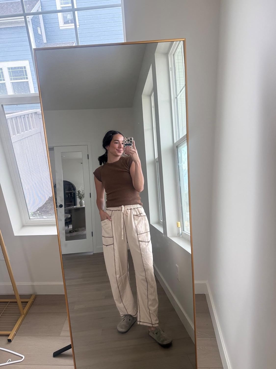 Thumbnail 6 de Athlisan Women’s Baggy Barrel Pants Wide-Leg Lounge Sweatpants with Pockets