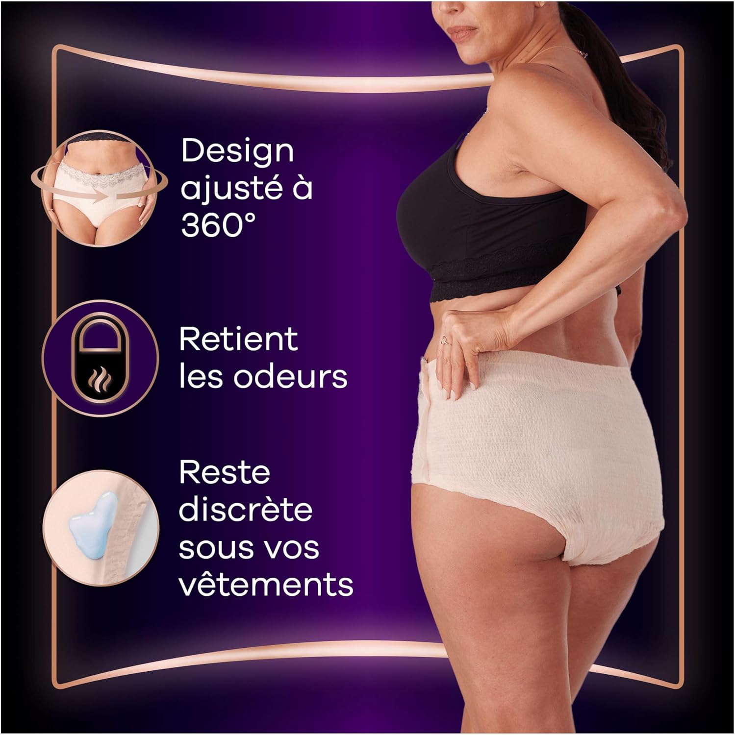 Detalle de Always Discreet Boutique Culottes Pour Fuites Urinaires – Lot de 8, Beige Plus L