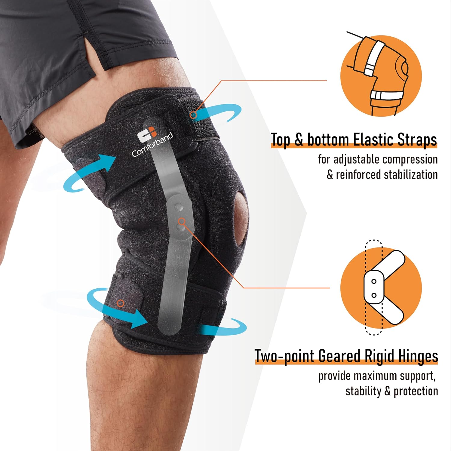 Thumbnail 1 de Comforband Hinged Knee Brace S/M
