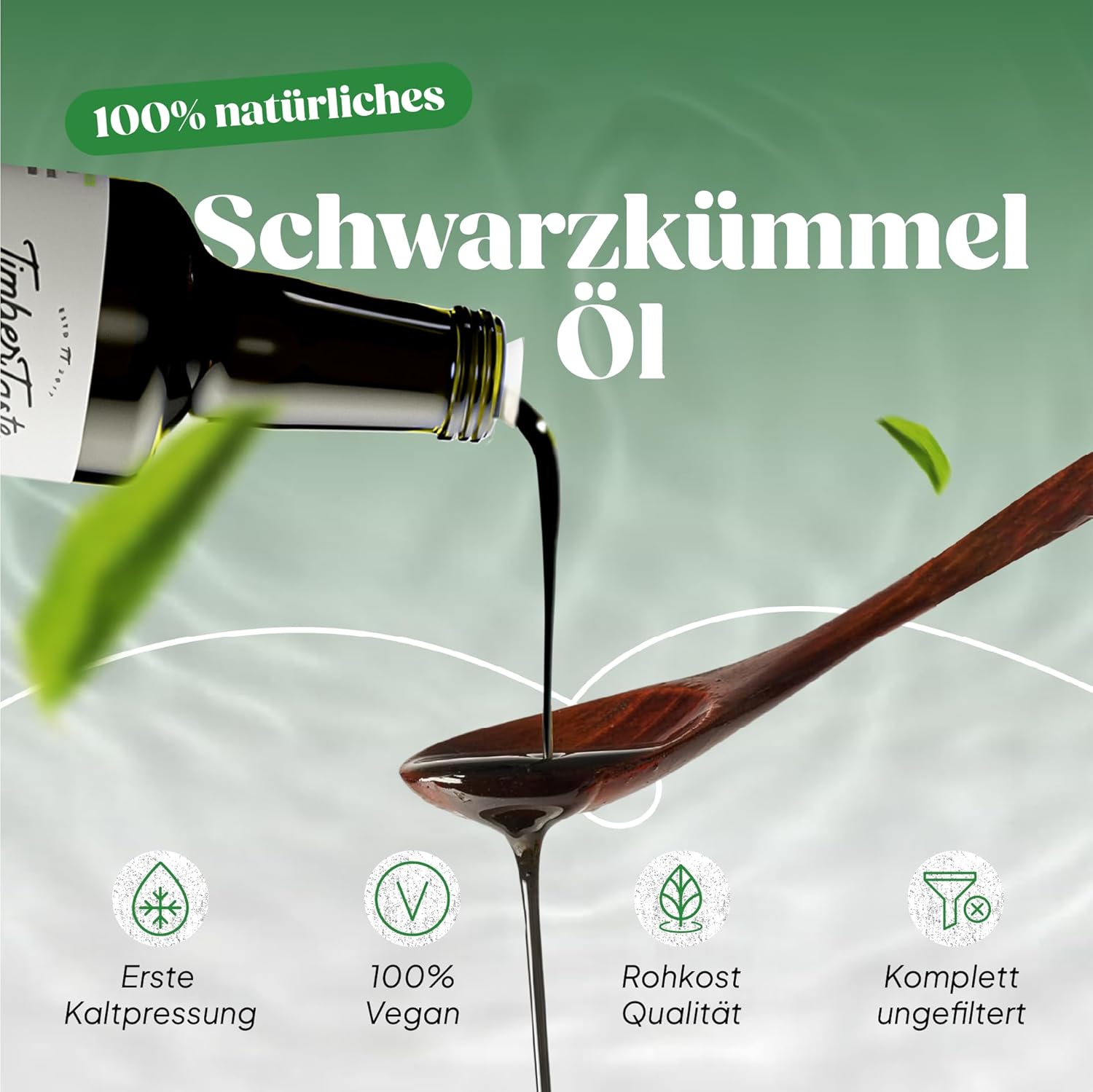 Thumbnail 2 de Kaltgepresstes Schwarzkümmelöl Bio (ungefiltert) – 4×250 ml, 250 ml im 4er-Pack