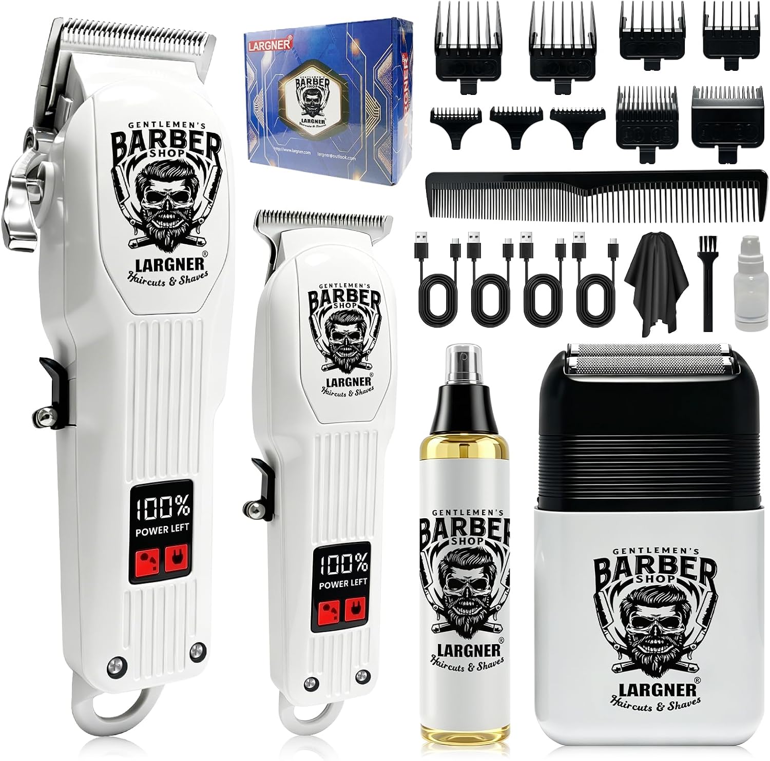 Thumbnail 6 de Hair Clippers for Men: 2-in-1 Professional Cordless Hair Trimmer Set with 6500RPM Motor