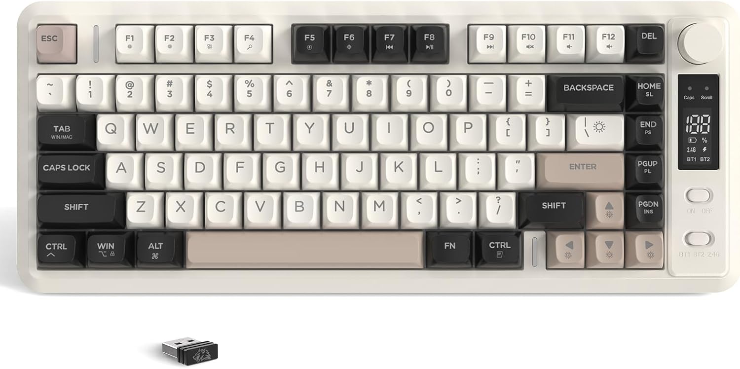 Detalle de ZIYOU LANG M75 Kabellose Gaming-Tastatur 2000 mAh