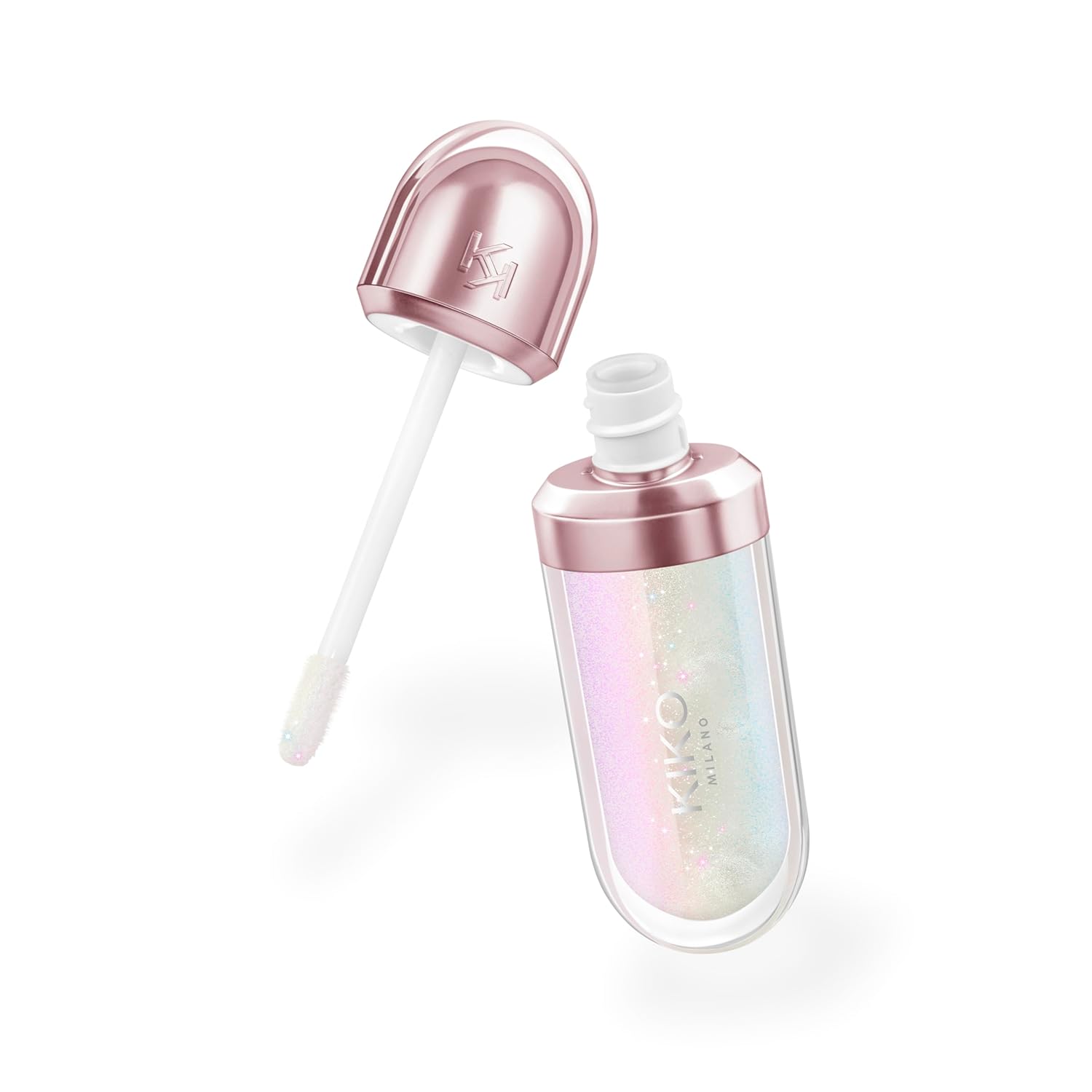 Detalle 2 de KIKO Milano 3D Hydra Lip Oil 01 – Feuchtigkeitsspendendes Lippenöl mit glänzendem Finish