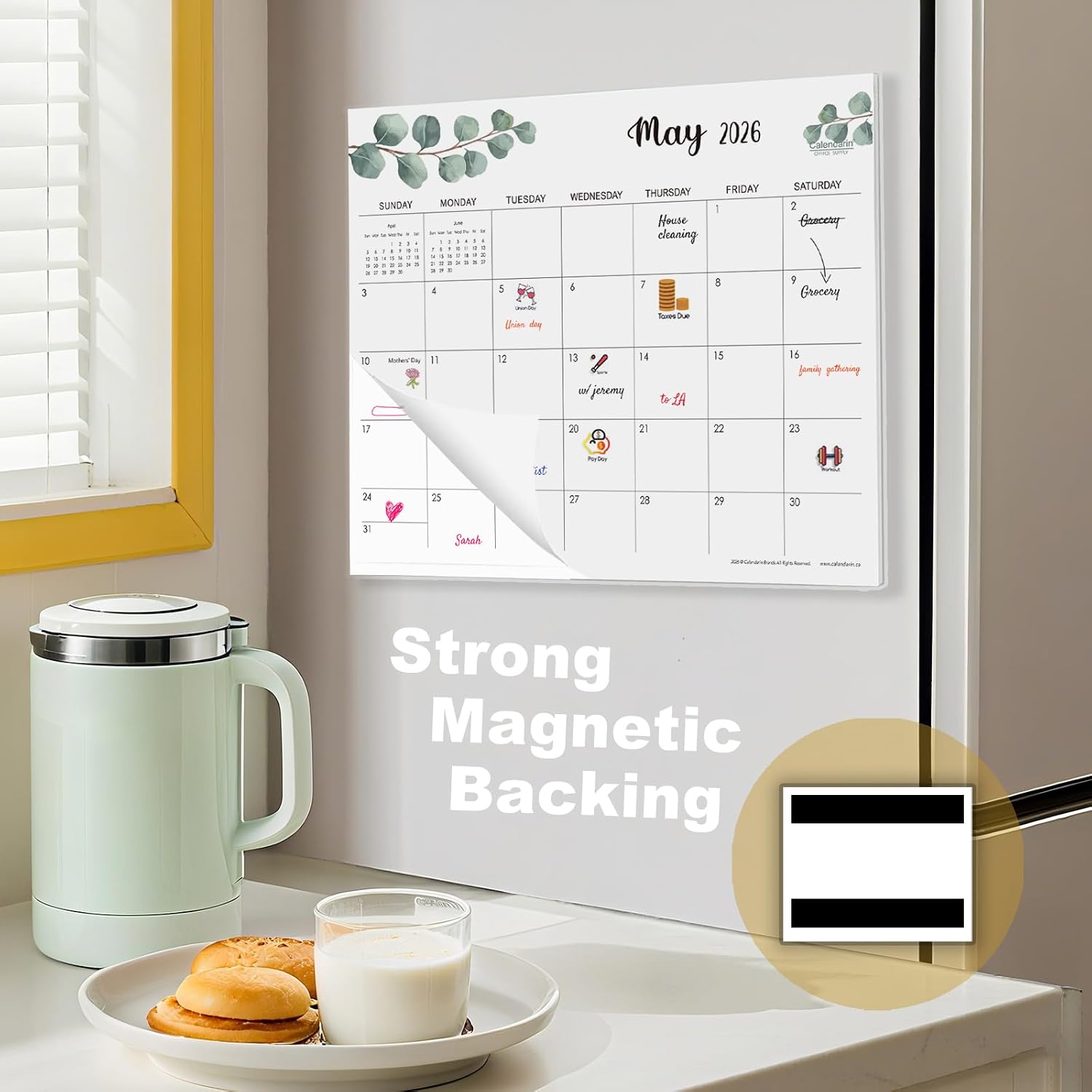 Thumbnail 3 de Calendarin Magnetic Fridge Calendar 2026–2027