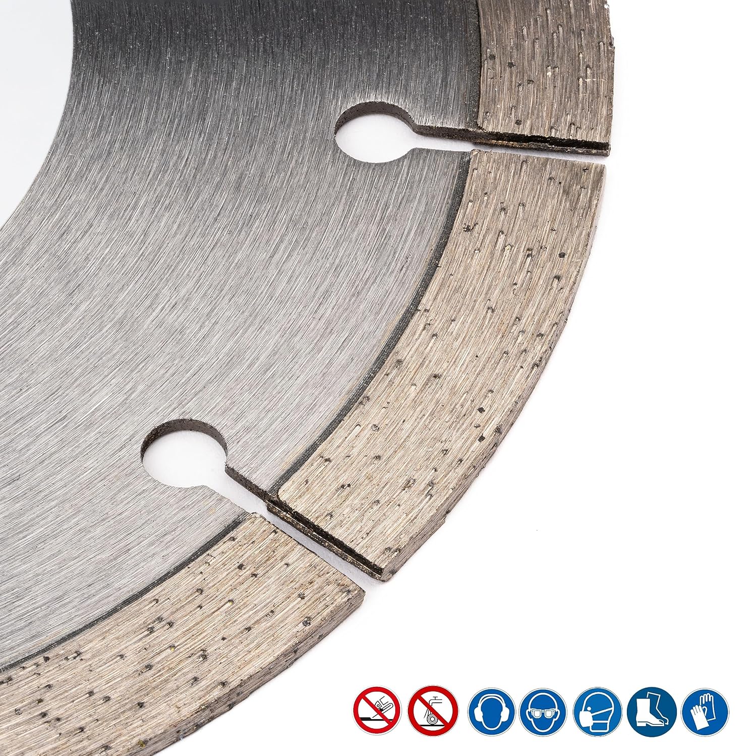 Detalle de rendech® Profi Diamantscheibe 150 mm für Mauernutfräse – 2er Pack (Diamanttrennscheibe für Mauerwerk, Beton, Klinker & mehr)