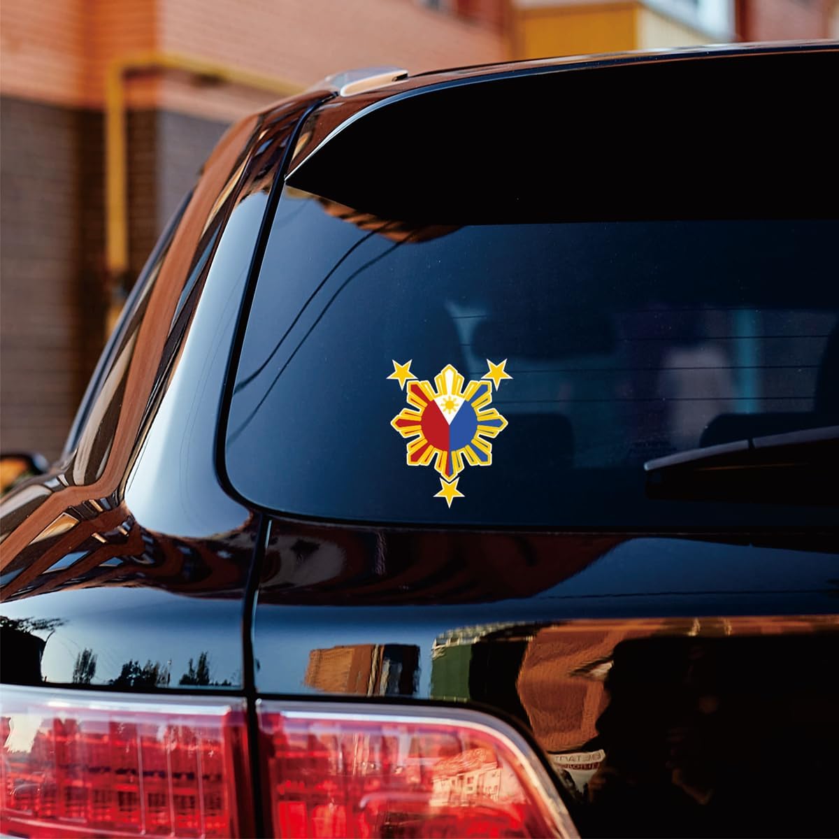 Detalle 2 de Filipino Flag Vinyl Decal, 4-Inch