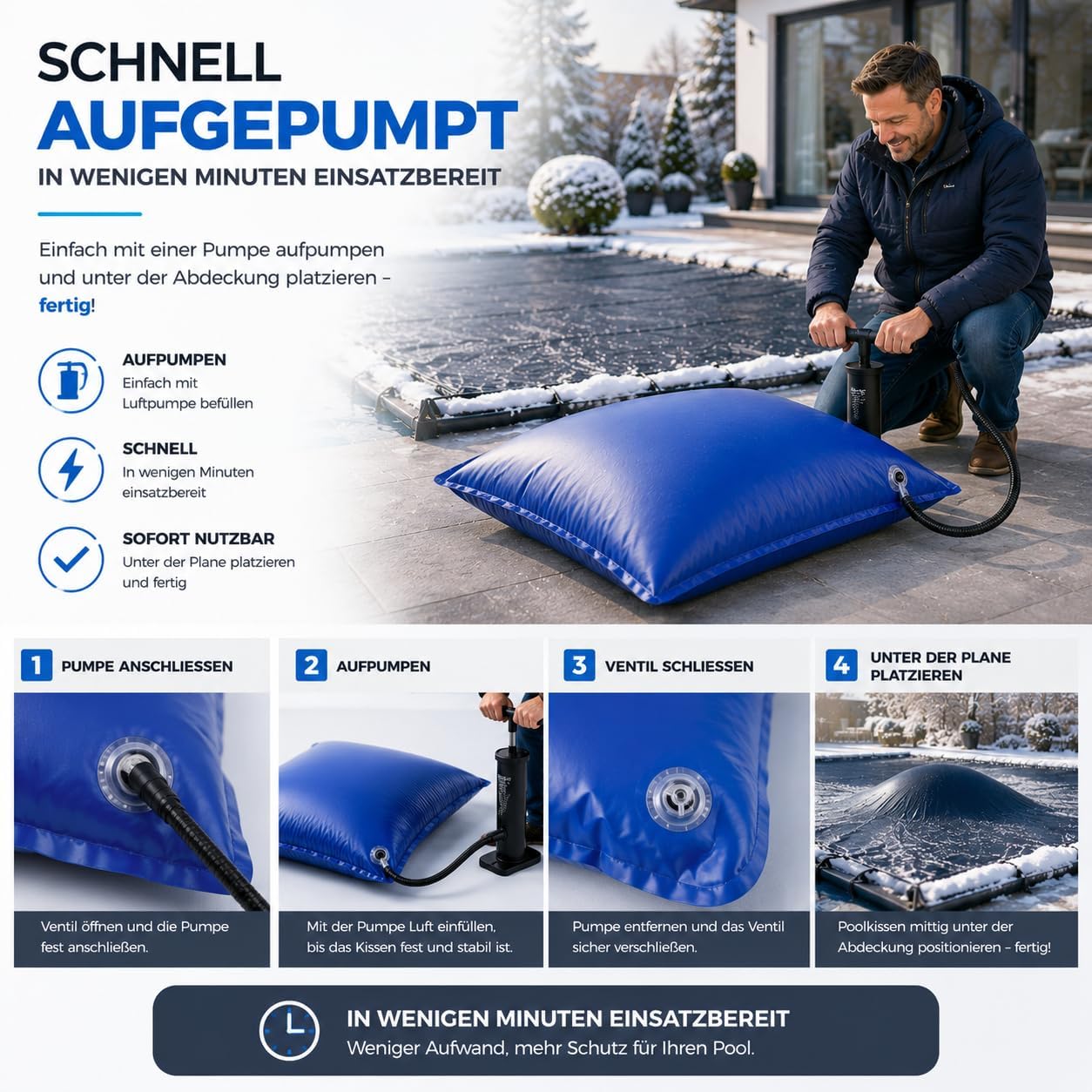 Detalle de TK Gruppe Timo Klingler Poolkissen – rund poolkudde 120 × 120 cm