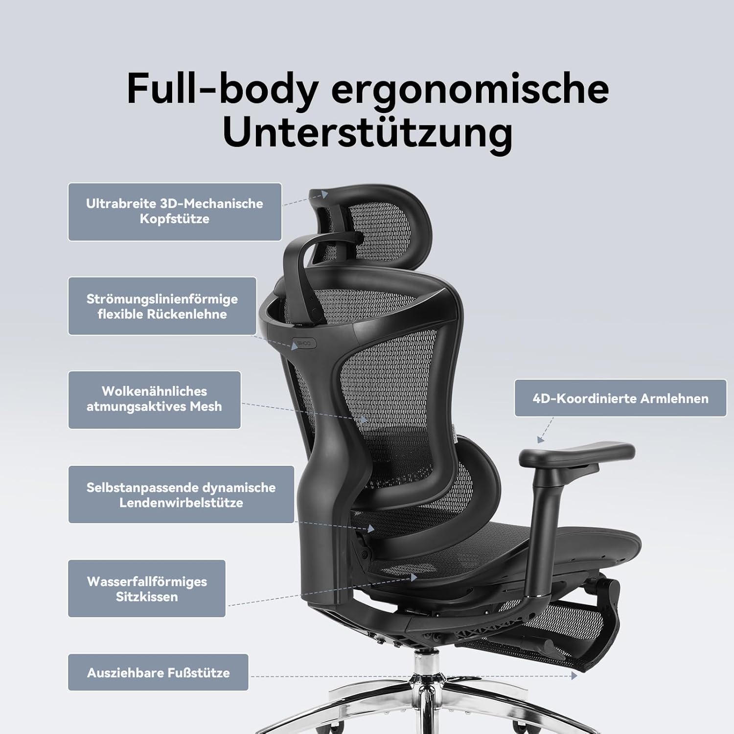Thumbnail 5 de SIHOO Doro C300 Ergonomischer Bürostuhl