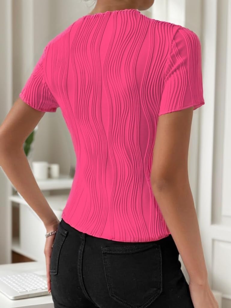 Detalle de GLEENOD T-Shirt Damen Rundhalsausschnitt