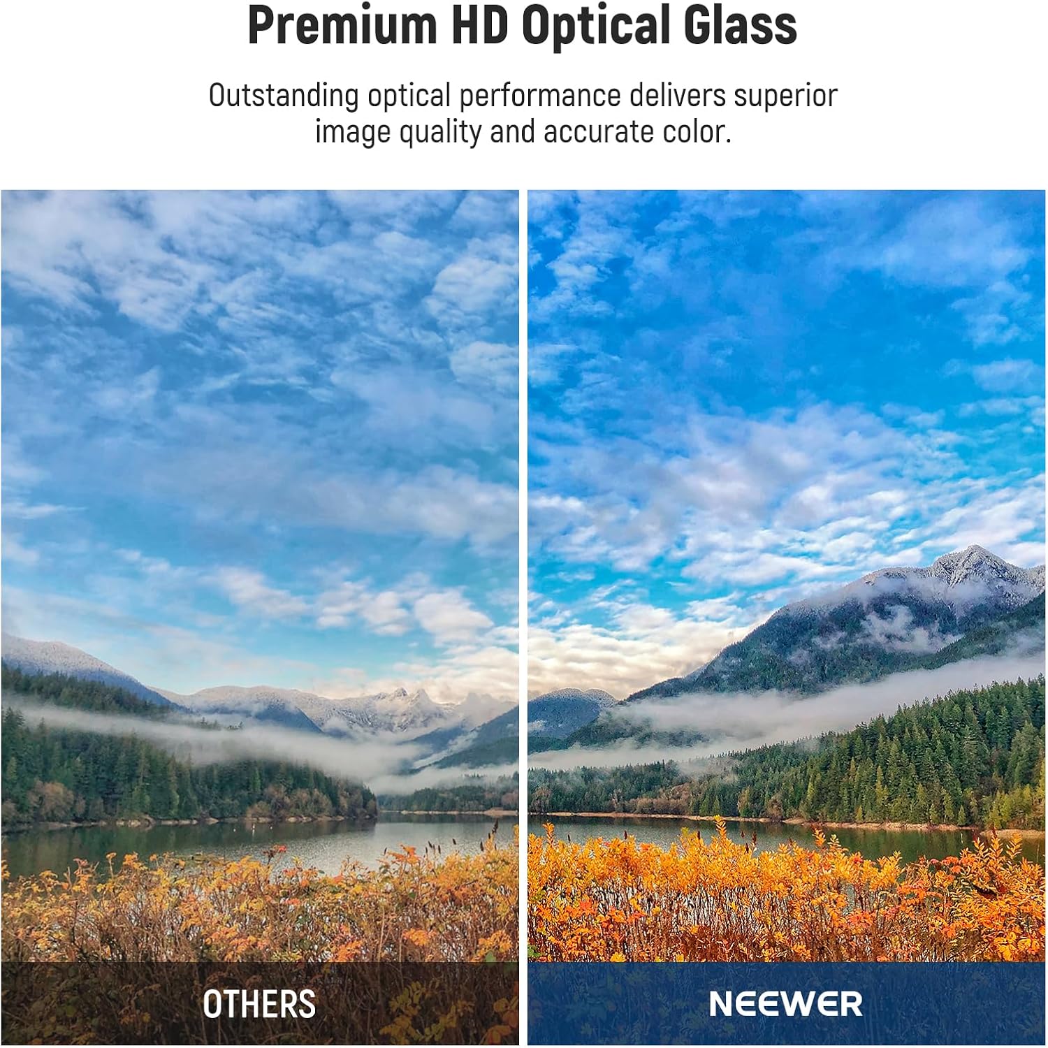 Detalle de NEEWER Filtro UV MC 67mm con Copriobiettivo: protezione ottica robusta e rivestimenti nano