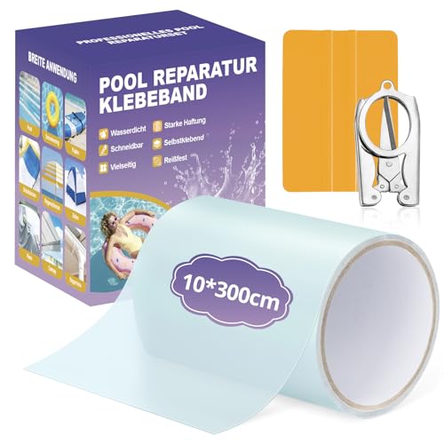 Detalle de Parches Piscina Bajo Agua de Edonkvi: Kit de Reparación 300 cm × 10 cm para Piscinas y Colchones Inflables