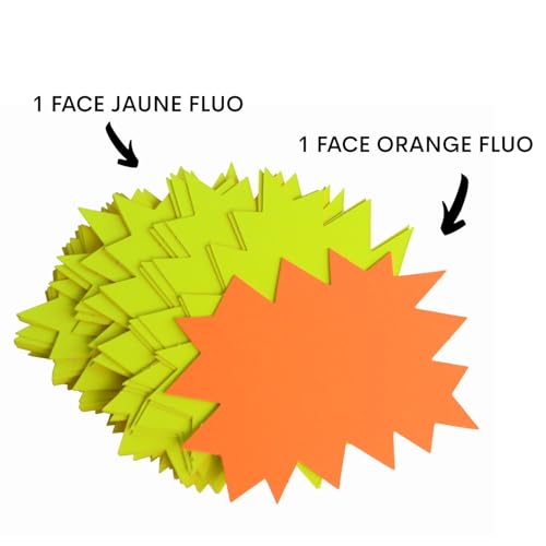 Detalle de Cartons Fluos APLI 13925 jaune/orange