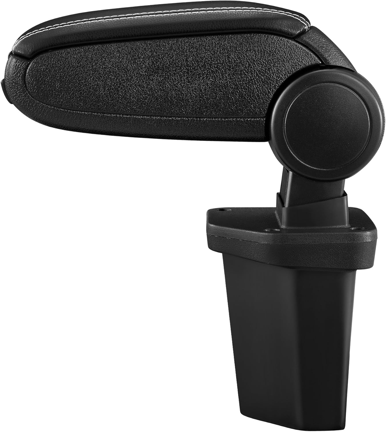 Detalle de Bracciolo centrale Poggiabraccio con vano portaoggetti per Hyundai i20 2ª gen (2014-2018) – imbottito, similpelle nera con cuciture bianche