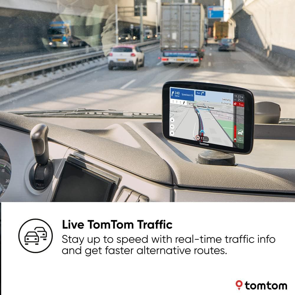 Thumbnail 4 de TomTom Truck Sat Nav GO Expert Plus Premium Pack (7-inch HD, large-vehicle routing, TomTom Traffic, WiFi updates) – NEW software